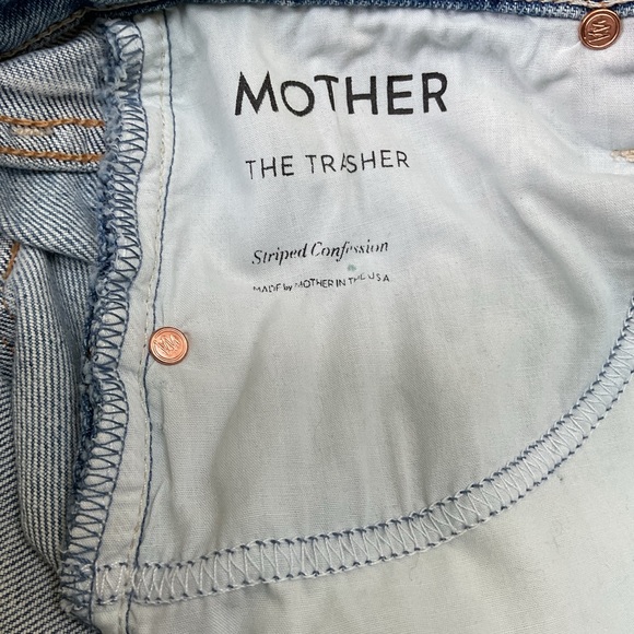 MOTHER DENIM “ THE TRASHER IN STRIPED CONFESSION “ - Picture 9 of 12